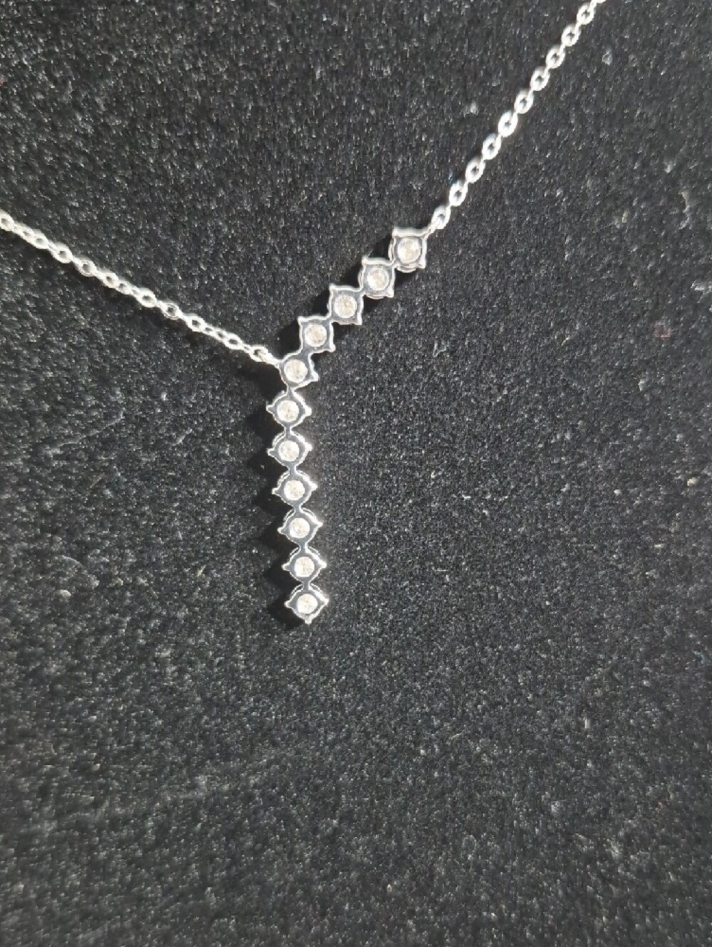 Moissanite 925 Sterling Silver Pendant Chain - Picture 3 of 6